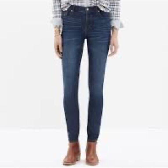 Madewell Denim - Madewell Skinny Skinny Mid Rise Ankle Zip Moto Style Jeans Sz‎ 25